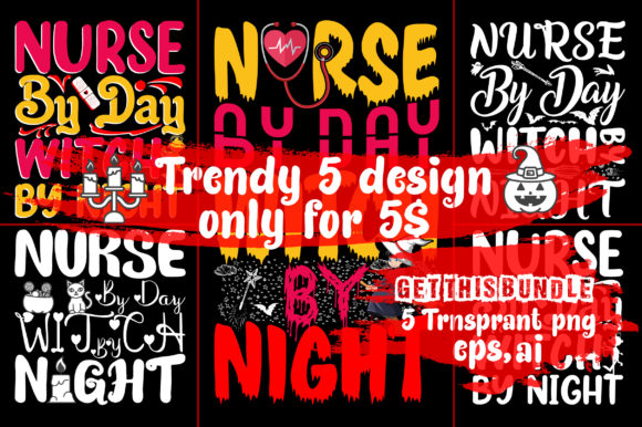 Halloween Nurse Witch Graphics & Print Templates