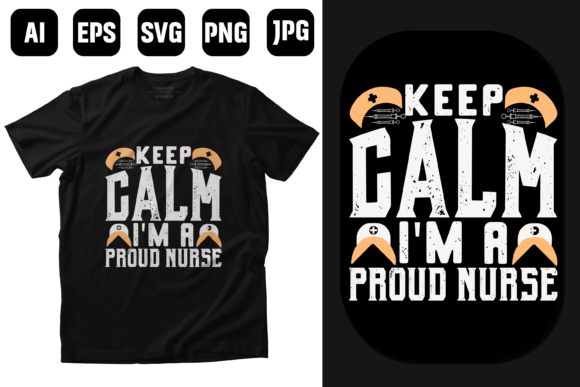 Keep Calm Nurse Graphics & Print Templates