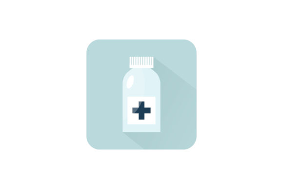 Medical Icon - Mercurochrome Graphics and Icons