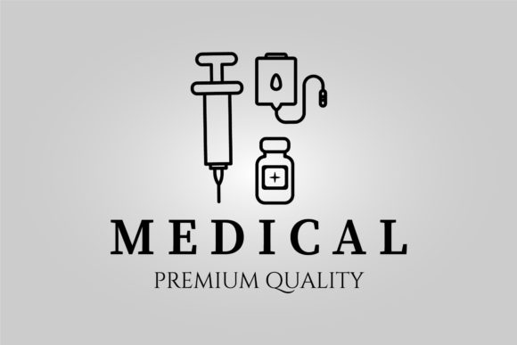 Medical Icon Minimalist Vector Logo Line Graphics and Logos