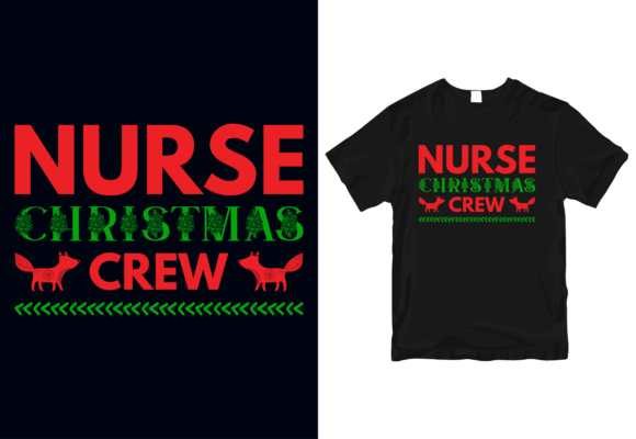 Nurse Christmas Crew Graphics & Print Templates
