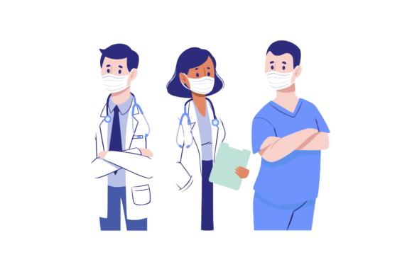 Nurse Doing Treatment: Graphics & Illustrations