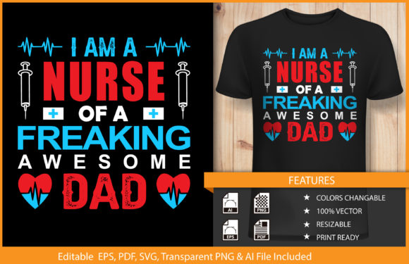 Nurse T-Shirt Design Graphics for Web