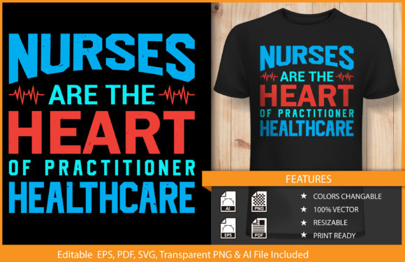 Review: Nurse T-shirt Design Vector Typography for Embroidery